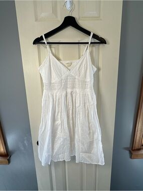 Aeropostale White Lined Cotton dress